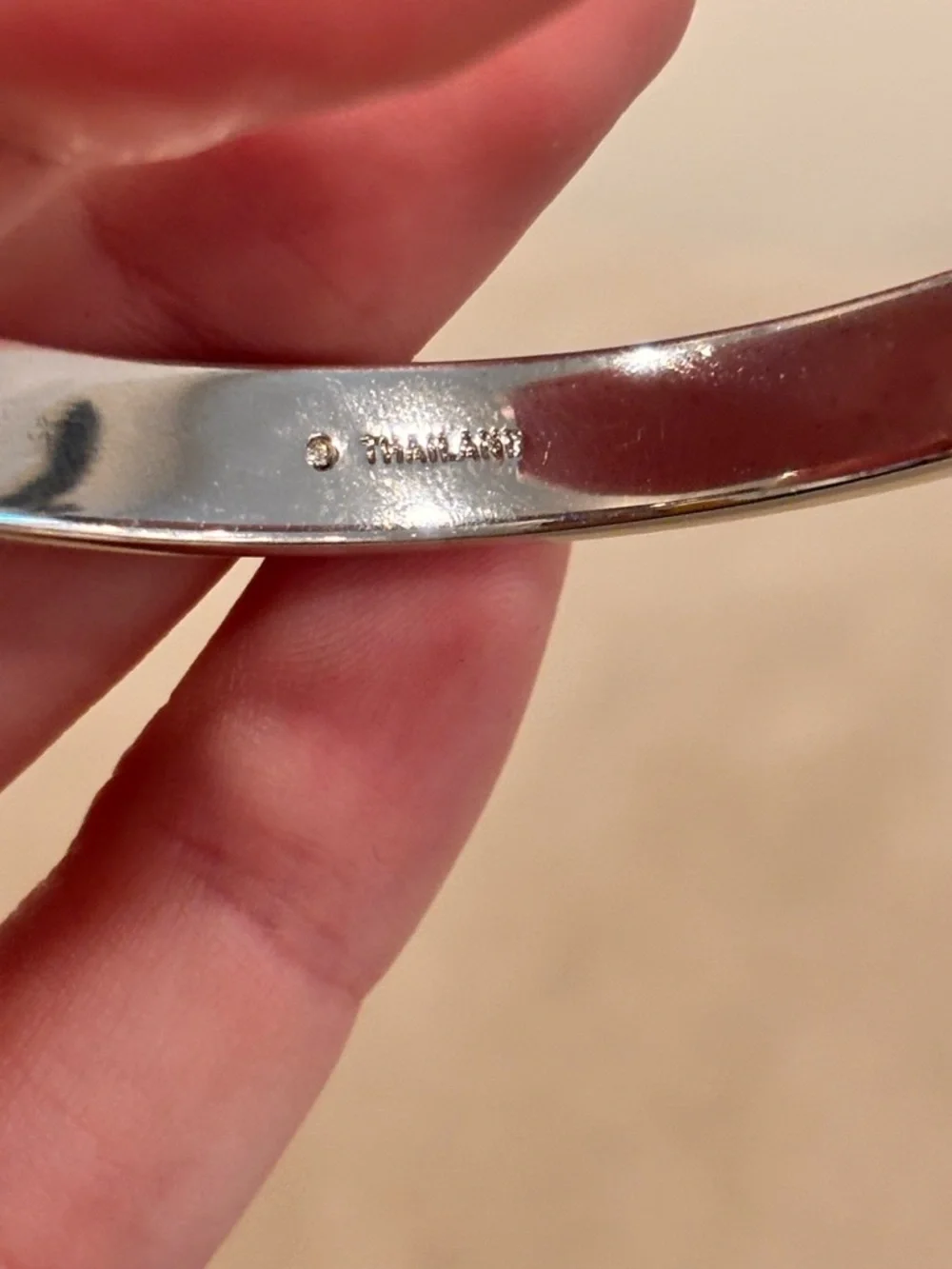 COACH Pave Crystal Signature Silver Tone Hinged Bangle - Picture 4 of 9